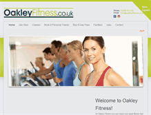 Tablet Screenshot of oakleyfitness.co.uk